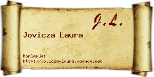 Jovicza Laura névjegykártya